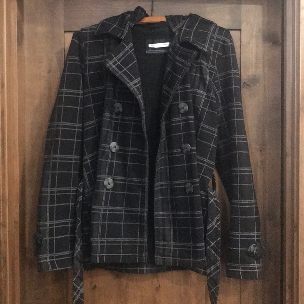 Maurices Hooded Pea Coat Sweatshirt